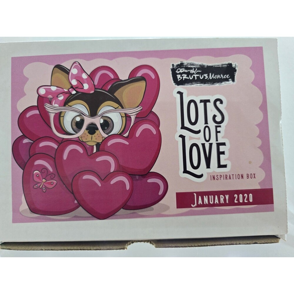 Brutus Monroe Lots of Love Inspiration Box January 2020 Stamp Craft Kit